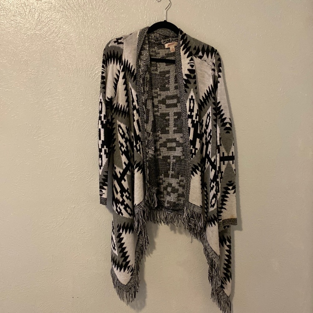 Black and white cardigan
